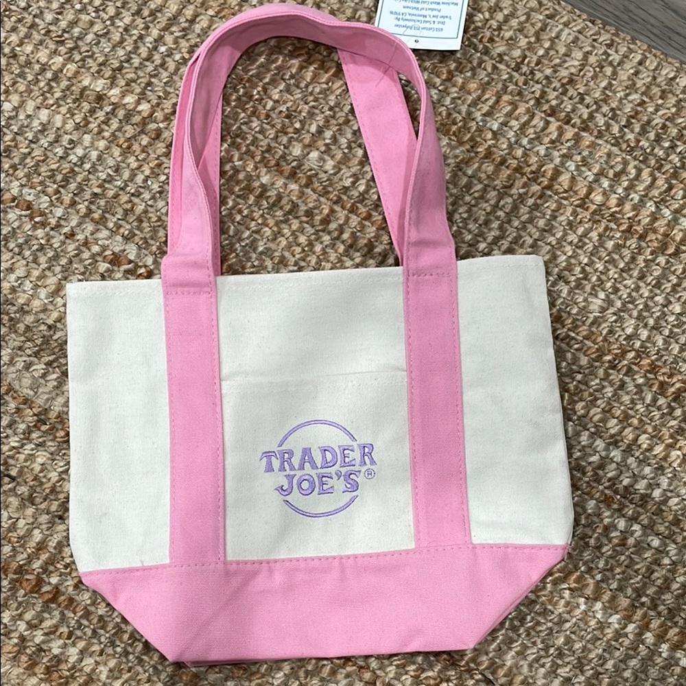 Trader joe’s pastel bag - pink